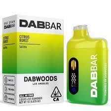 Dabwoods DAB BAR X Citrus Burst Live Resin Liquid Diamonds All-In-One 1g