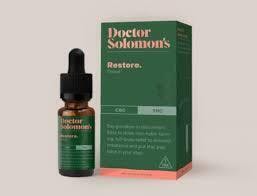 Dr. Solomon's Restore Unflavored Ratioed Tincture 1000mg | 1:1 THC:CBD