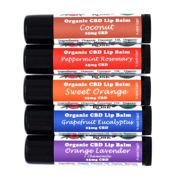 Organic Orange Lavendar Lip Balm - 25mg CBD