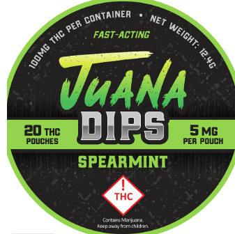 Juana Dips - Spearmint - 100mg - 20ct