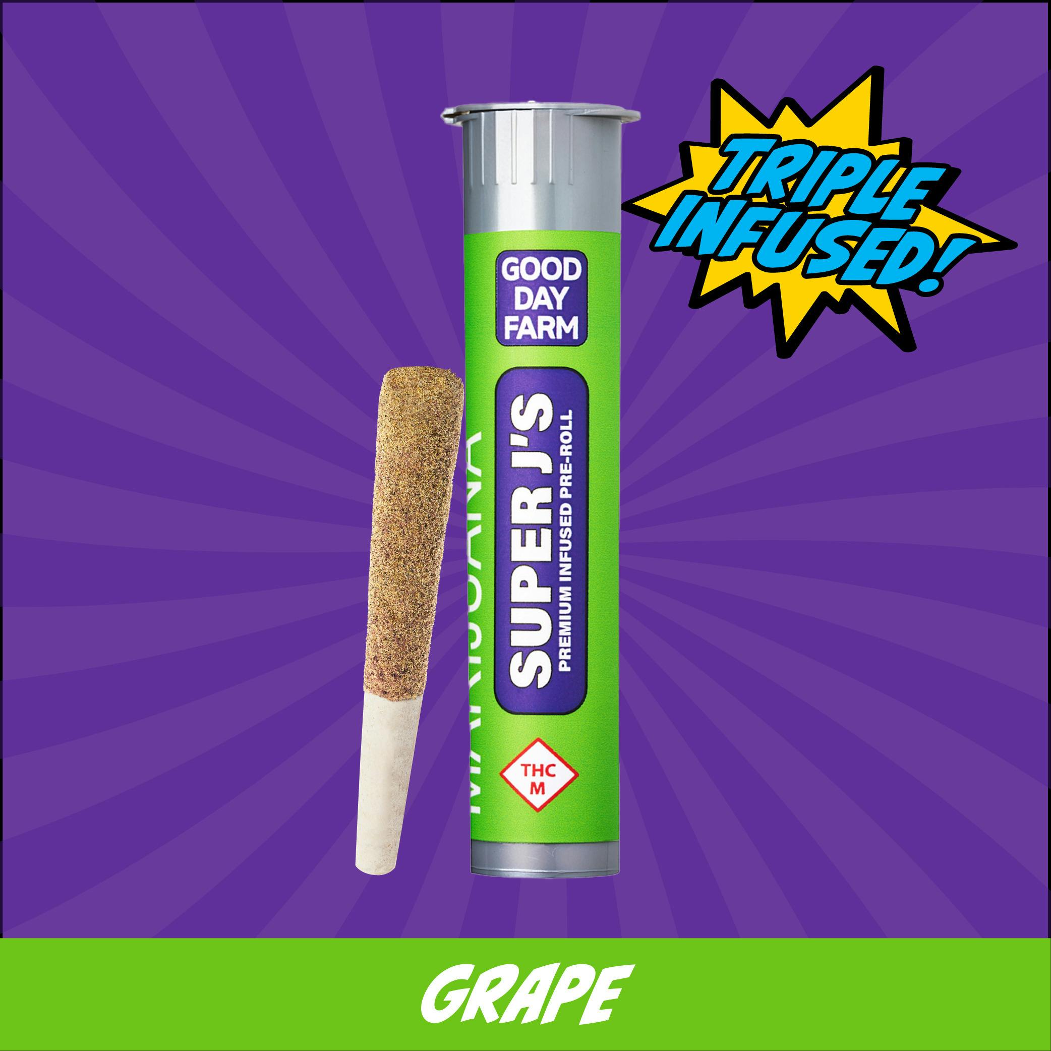 GDF: Infused Pre-Roll | Grape x Double Cross | Super J's