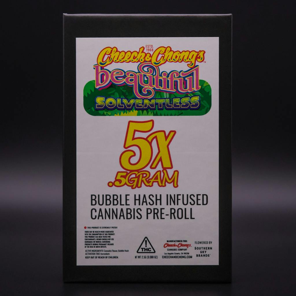 Southern Sky Brands | Cheech & Chong's | 2.5g | Stadankohhh | Bubble Hash Infused Pre-Roll 5pk at DABBS Cannabis Dispensary