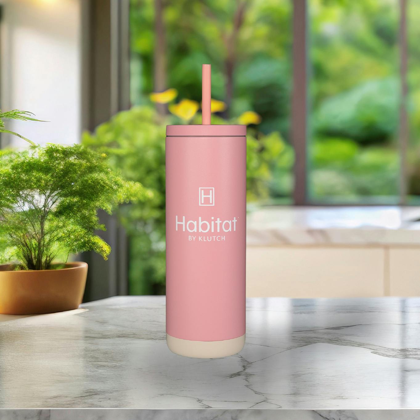 Habitat Matte 20oz Tumbler - Pink at Klutch Cannabis Dispensary Northfield