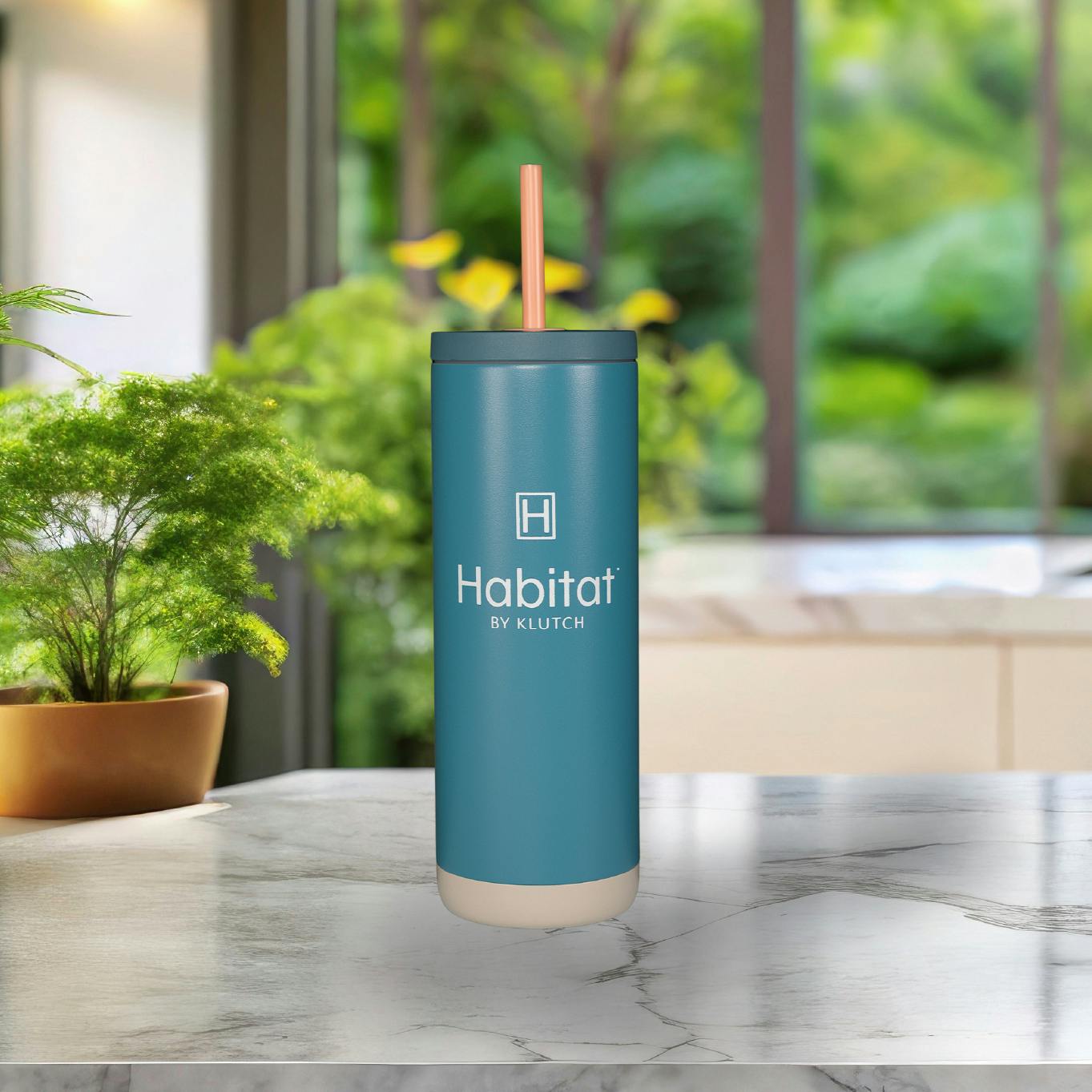 Habitat Matte 20oz Tumbler - Teal at Klutch Cannabis Dispensary Northfield