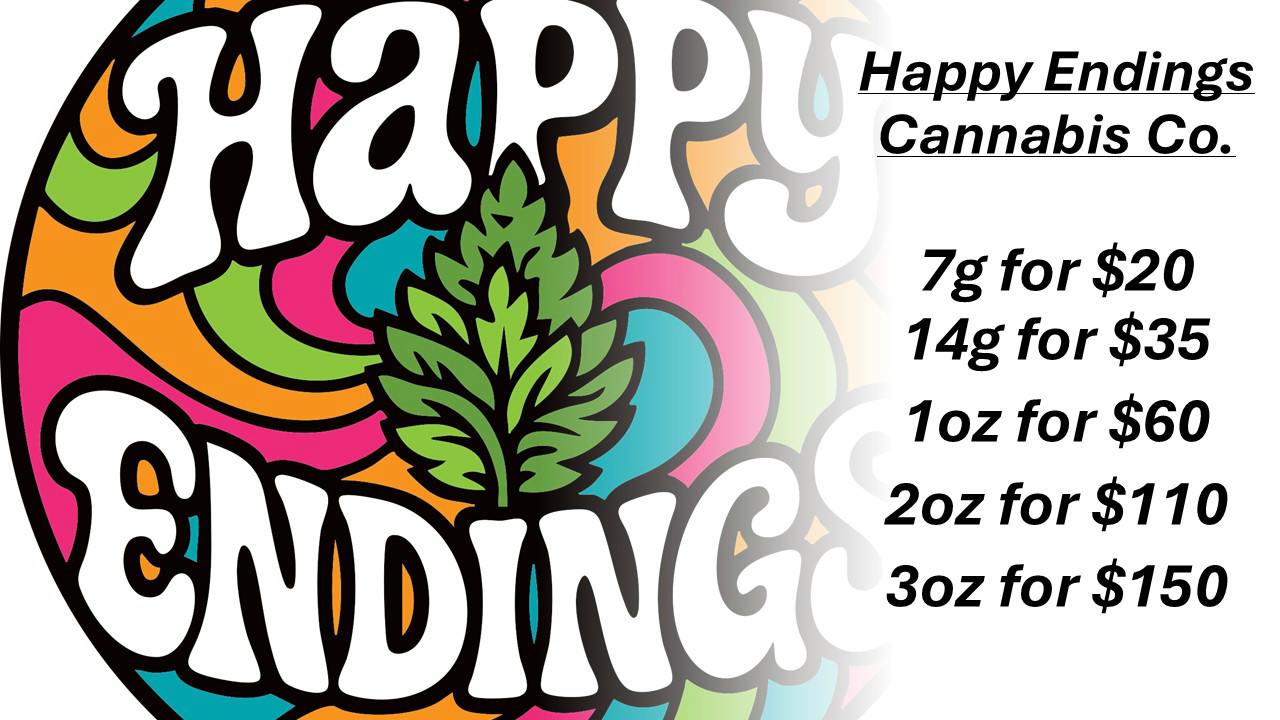 HAPPY ENDINGS CANNABIS - SOLD HERE ONLY
