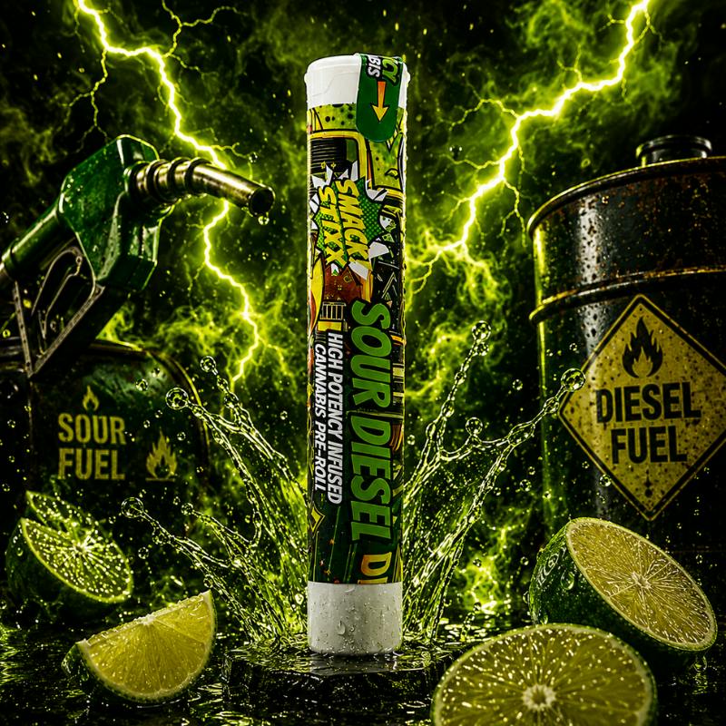 Smack Stixx - Sour Diesel - .7g Infused Preroll