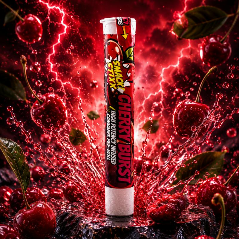 Smack Stixx - Cherry Burst - .7g Infused Preroll