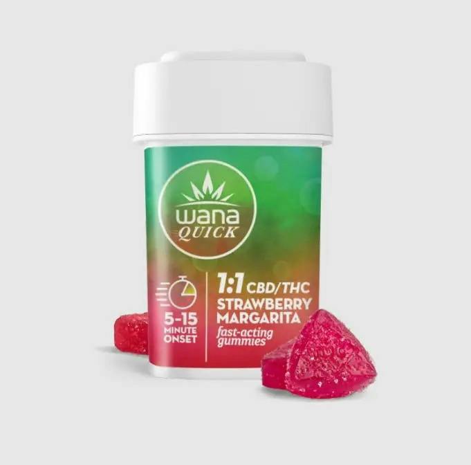 Quick | Strawberry Margarita | 1:1 THC:CBD | Gummies