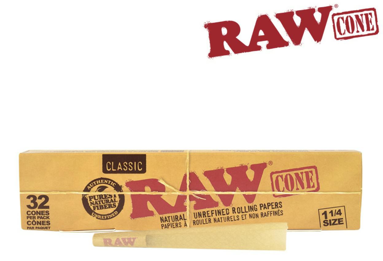 Raw Classic Cones - 1 1/4 - 32 pack