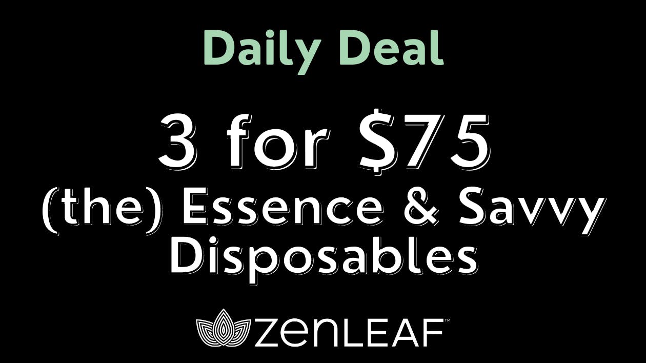 3 for 75 on select Disposables at Zen Leaf Towson Weedmaps
