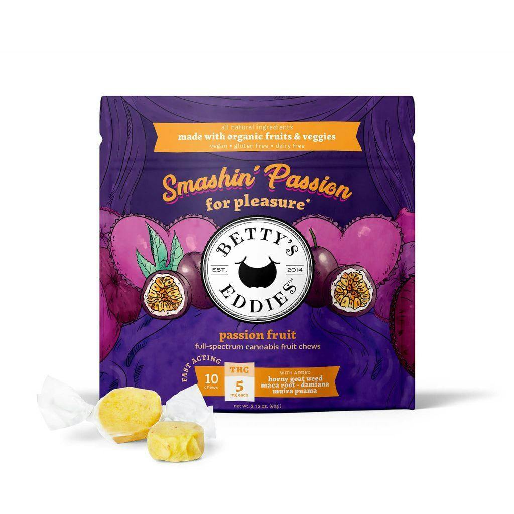 Betty's Eddies Passion Fruit 400mg Taffy