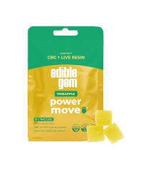Edible Gem | Pineapple 1:1 CBC:THC Live Resin Gummies