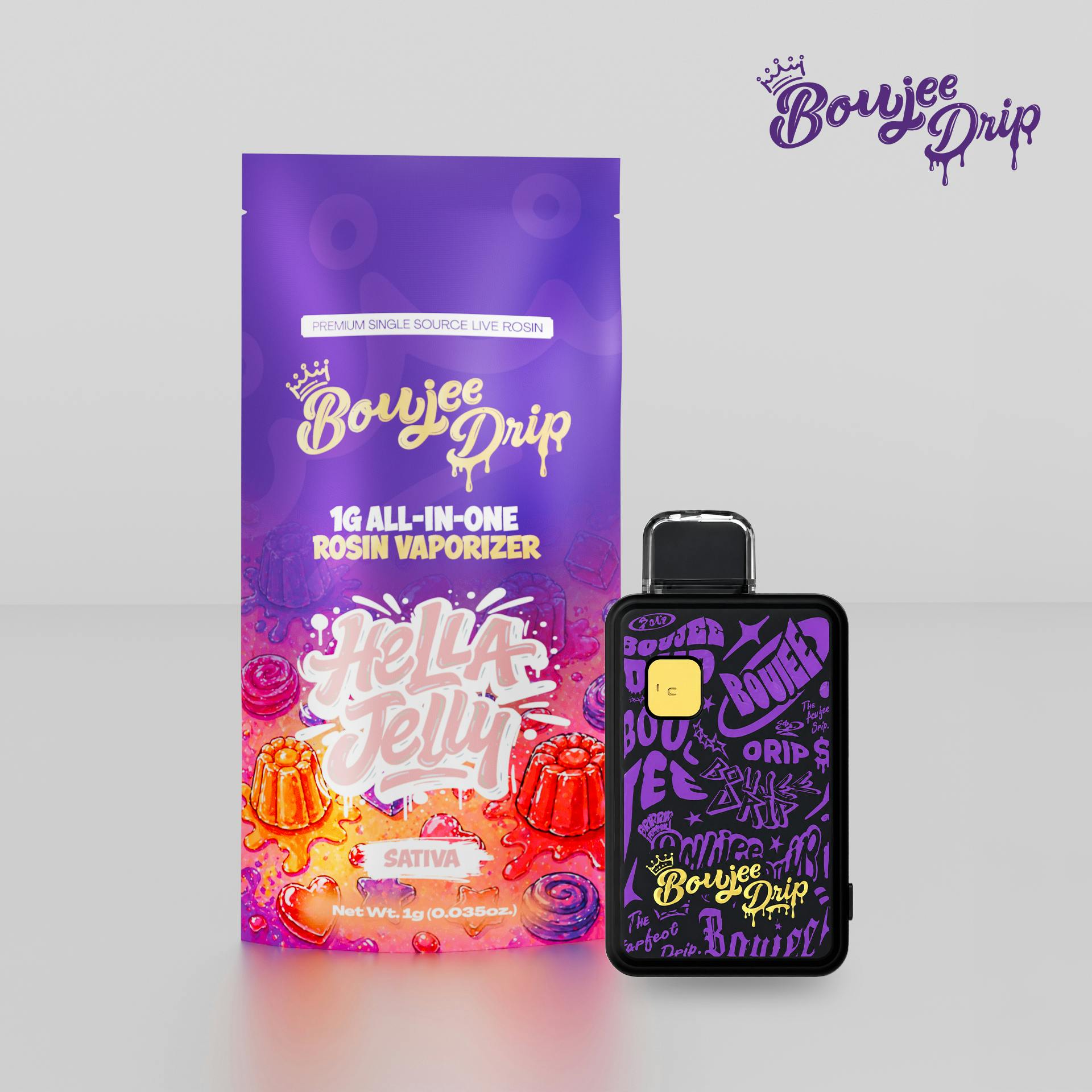 Boujee | Hella Jelly | 1g Disposable Hash Vape