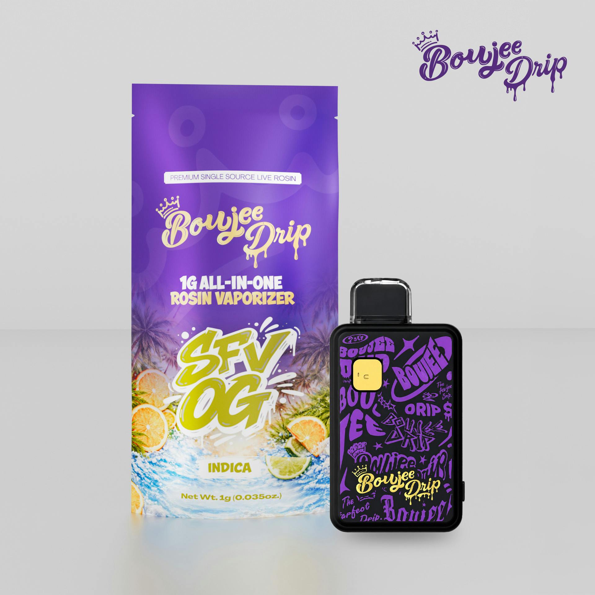 Boujee | SFV OG | 1g Disposable Hash Vape