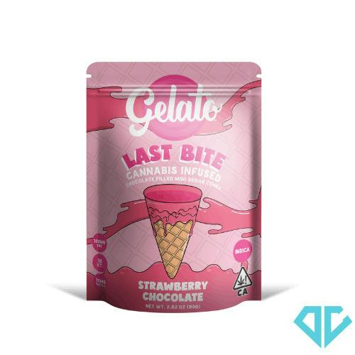 Gelato Last Bite Strawberry White Chocolate Infused Sugar Cone 200mg