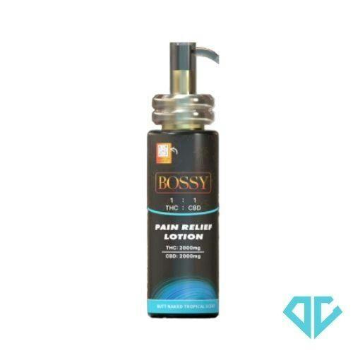 Bossy Butt Naked Tropical Scented Lotion 1:1 2000mg THC:CBD