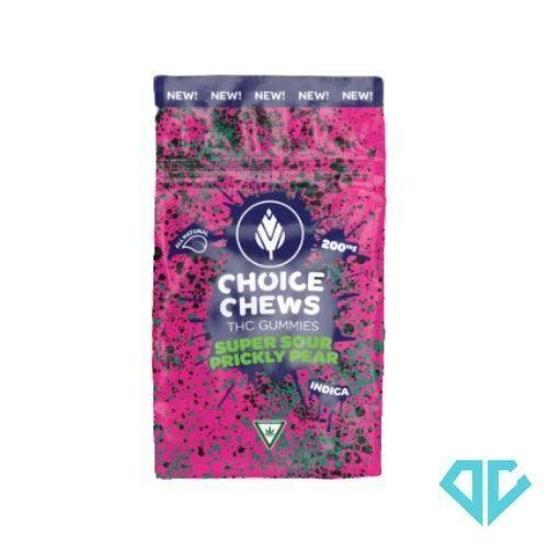 Choice Super Sour Prickly Pear Gummies 200mg
