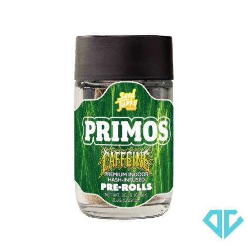 Seed Junky Primos Caffeine Bubble Hash Infused Pre-Roll .6g 5 Pack
