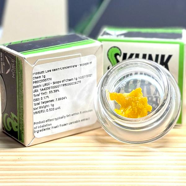 Noble Labs - Skunk Worx Live Resin 1g | Scoops of Chem