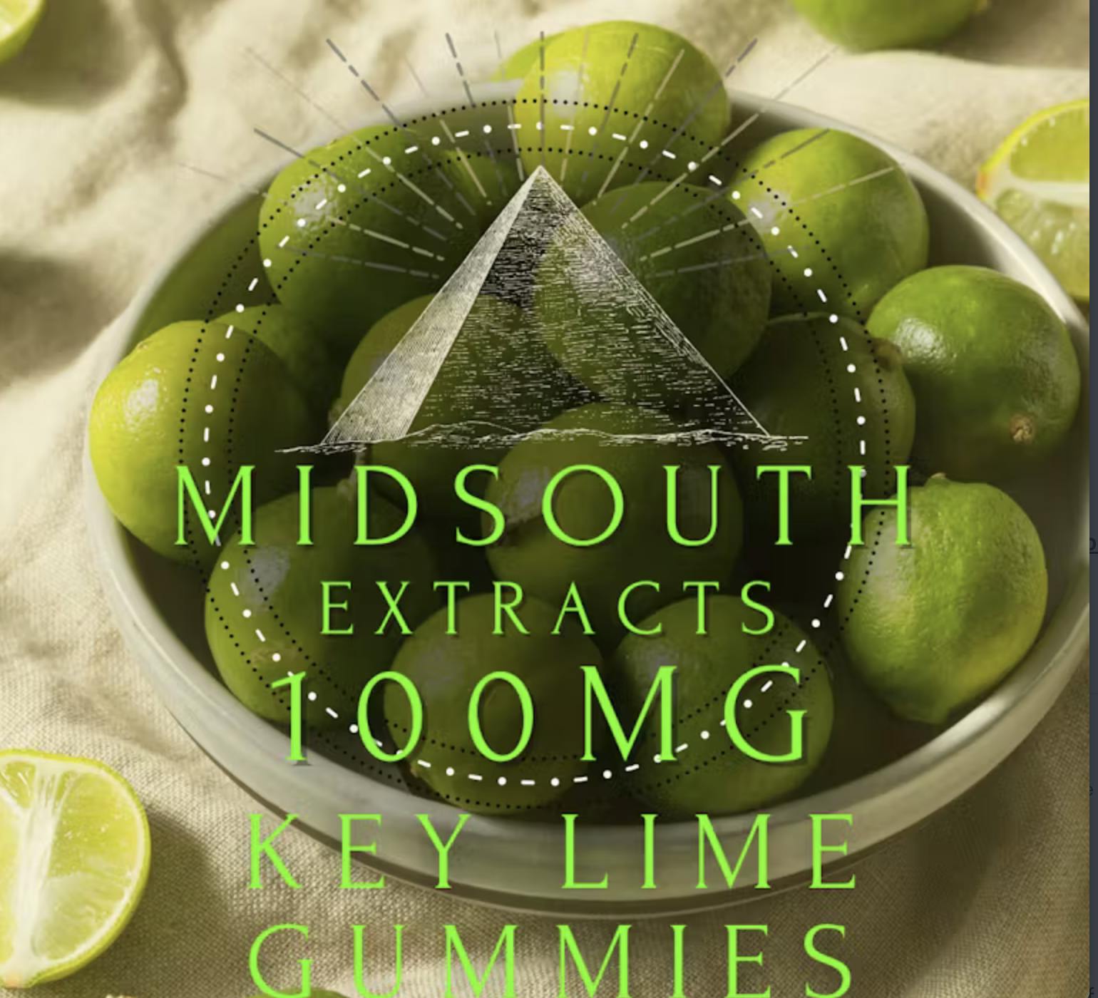 Key Lime Pie 100mg Gummy Bar - Midsouth at High Hopes