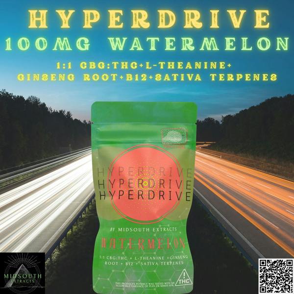 Hyper Drive Watermelon 100mg - Midsouth