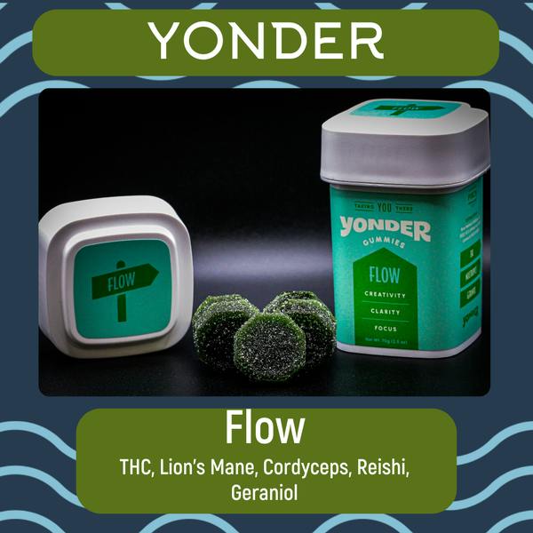 Flow Green Apple 100mg Gummies - Yonder