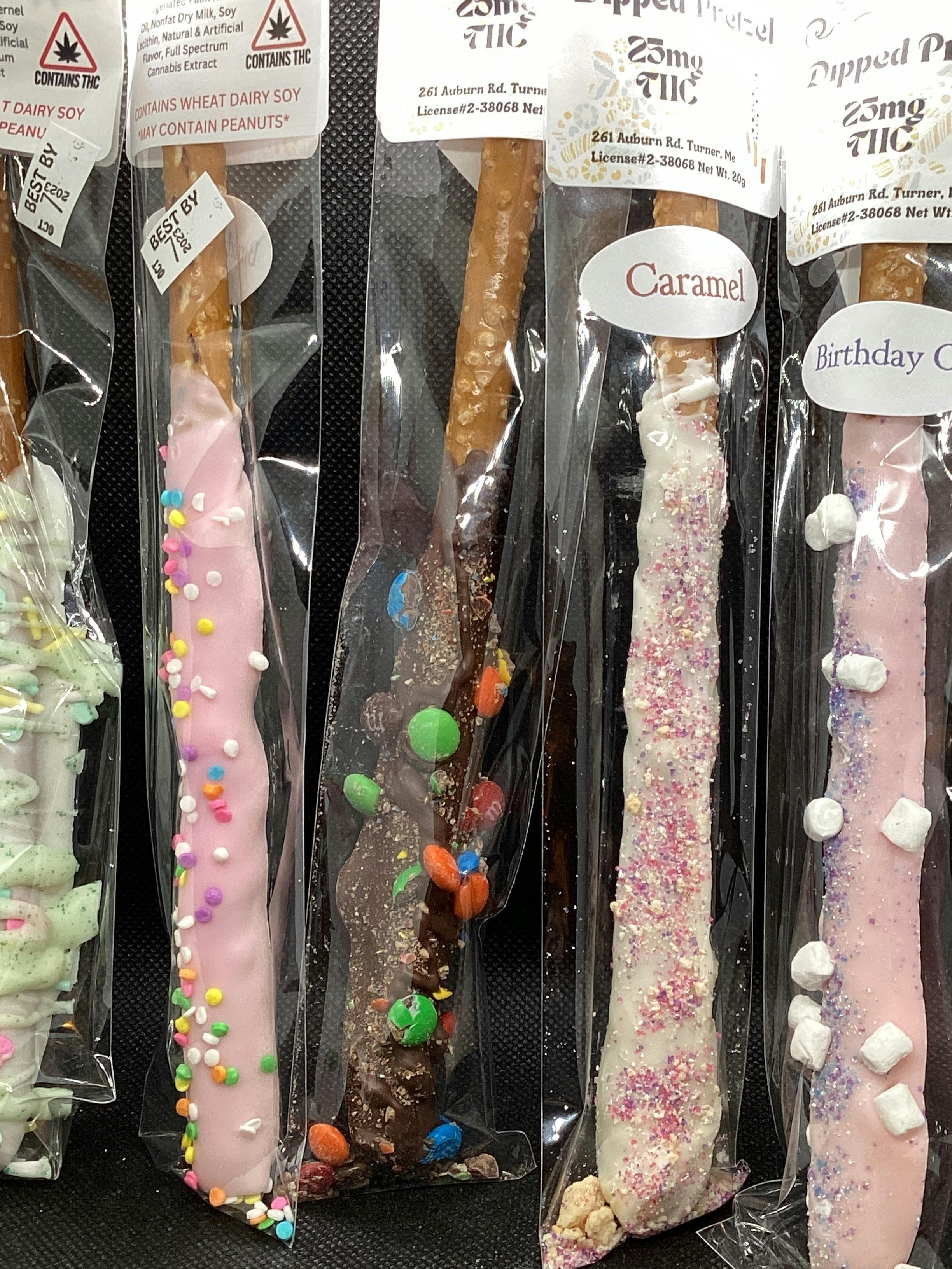High Tides- Dipped Pretzel Sticks- 25MG at Vargas Farm