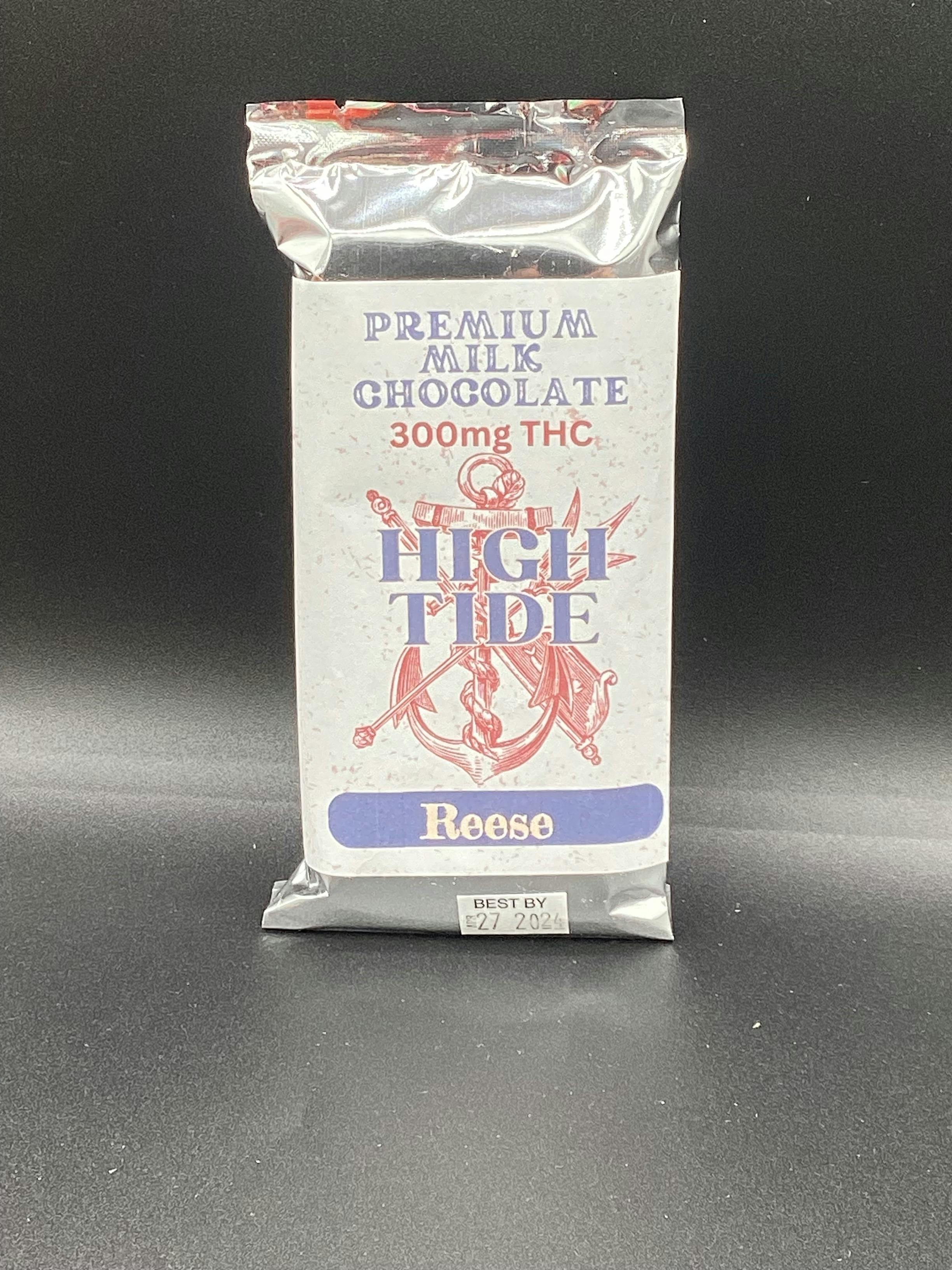 High Tide- Reece's- Premium Chocolate Bar- THC- 300mg
