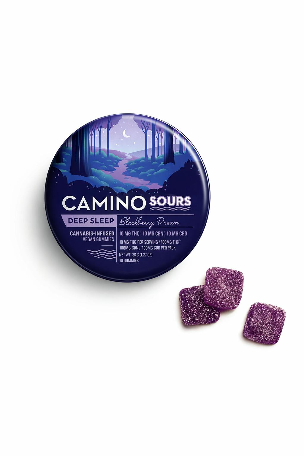 Camino | Blackberry Dream Sours | Deep Sleep | 10 Pack