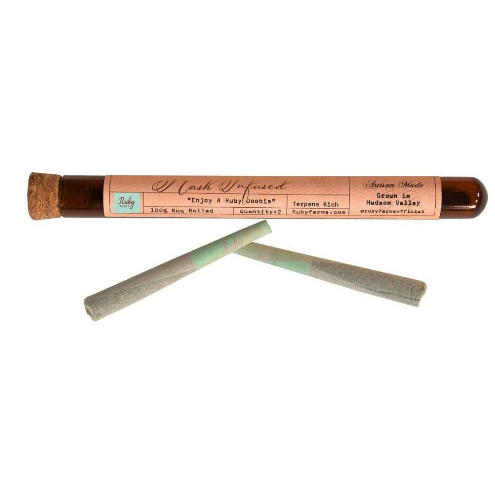 Ruby Farms | Sour Diesel | Hash Infused Doobies | 2pk 0.5g