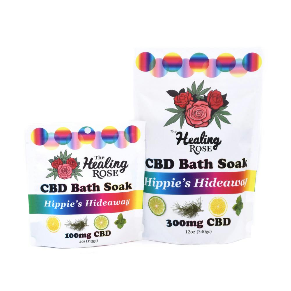 Hippie's Hideaway Bath Soak 4oz (100mg CBD) at Tree House Craft Cannabis Dispensary Pepperell