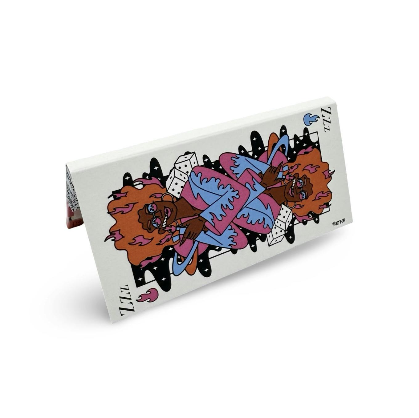 King Size Rolling Booklet - "Queen of Flames " by Trap Bob (32pk) at Tree House Craft Cannabis Groton