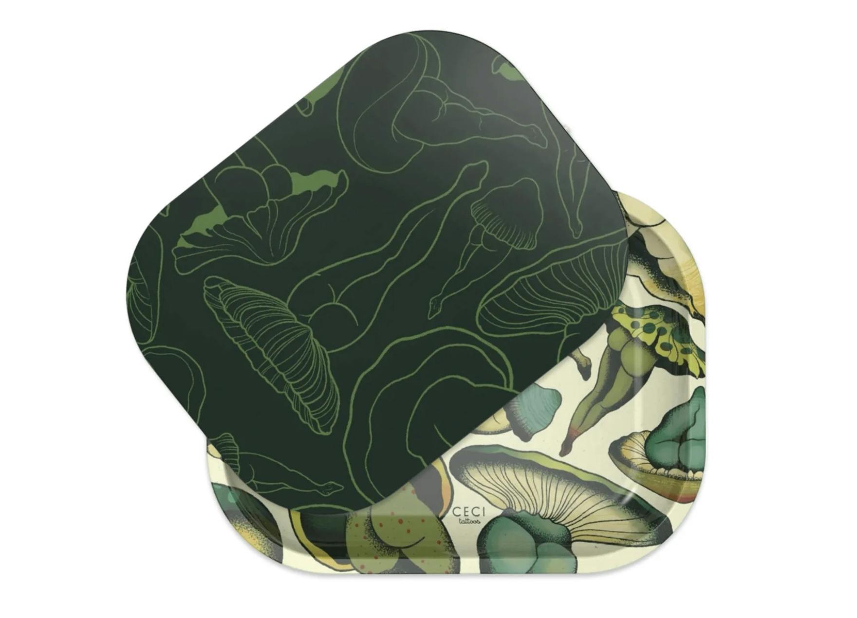 "Mush Love" Rolling Tray w/ Magnetic Cover - by Cecilia Granata