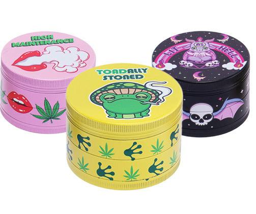 Classic Wacky Grinderz 4pc -Assosrted Designs