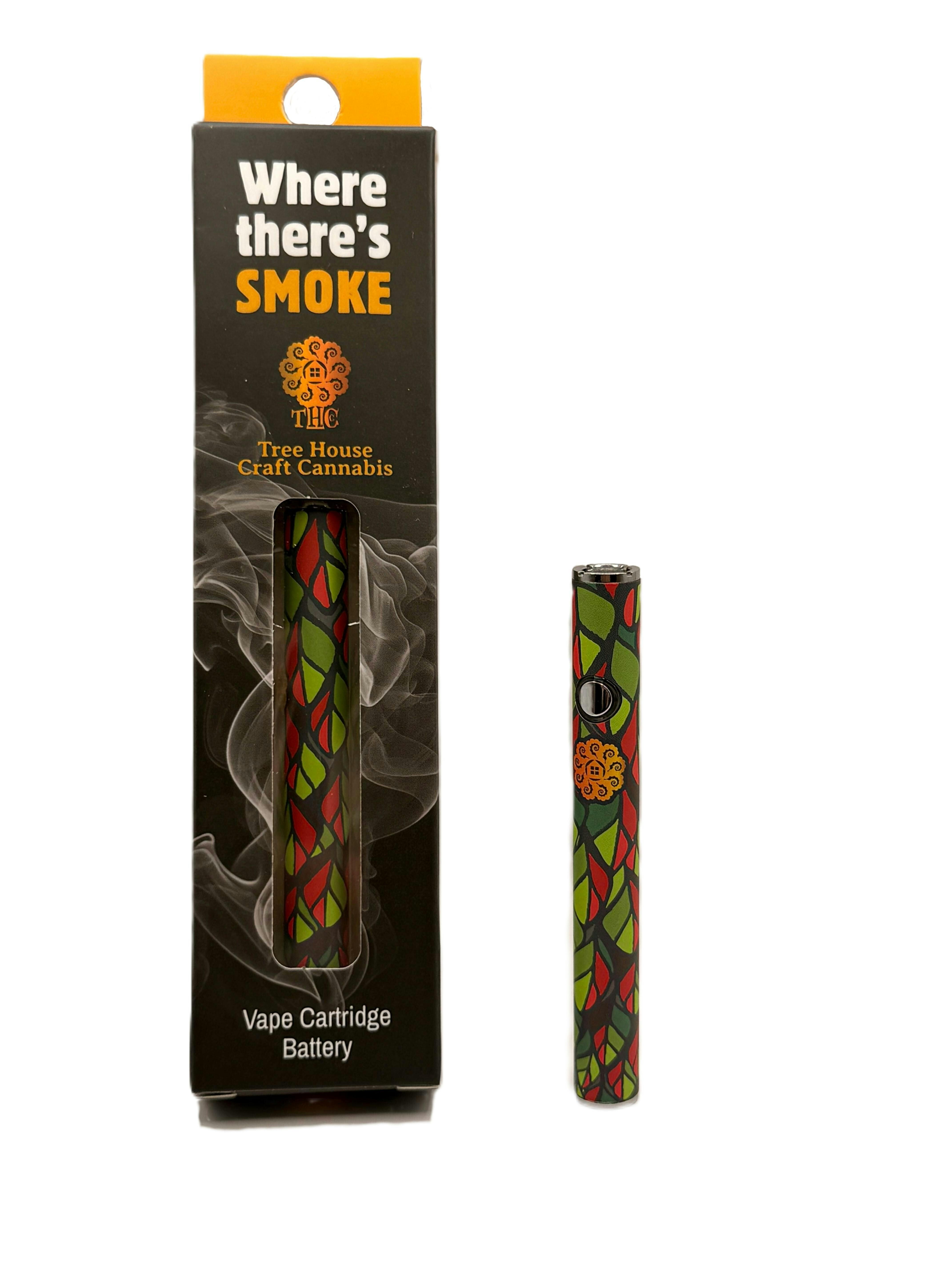 THCC Crimson Leaf Mosaic 510 Thread Vape Battery at Tree House Craft Cannabis Dispensary Dracut