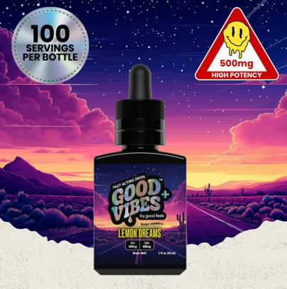 Lemon Dreams 1:1:1 Fast-Acting Syrup (300mg THC/300mg CBN/300mg CBD)