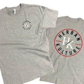 HERBAN KULTURE T-SHIRT GREY/RED