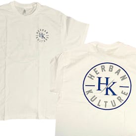 HERBAN KULTURE T-SHIRT BLUE/WHITE