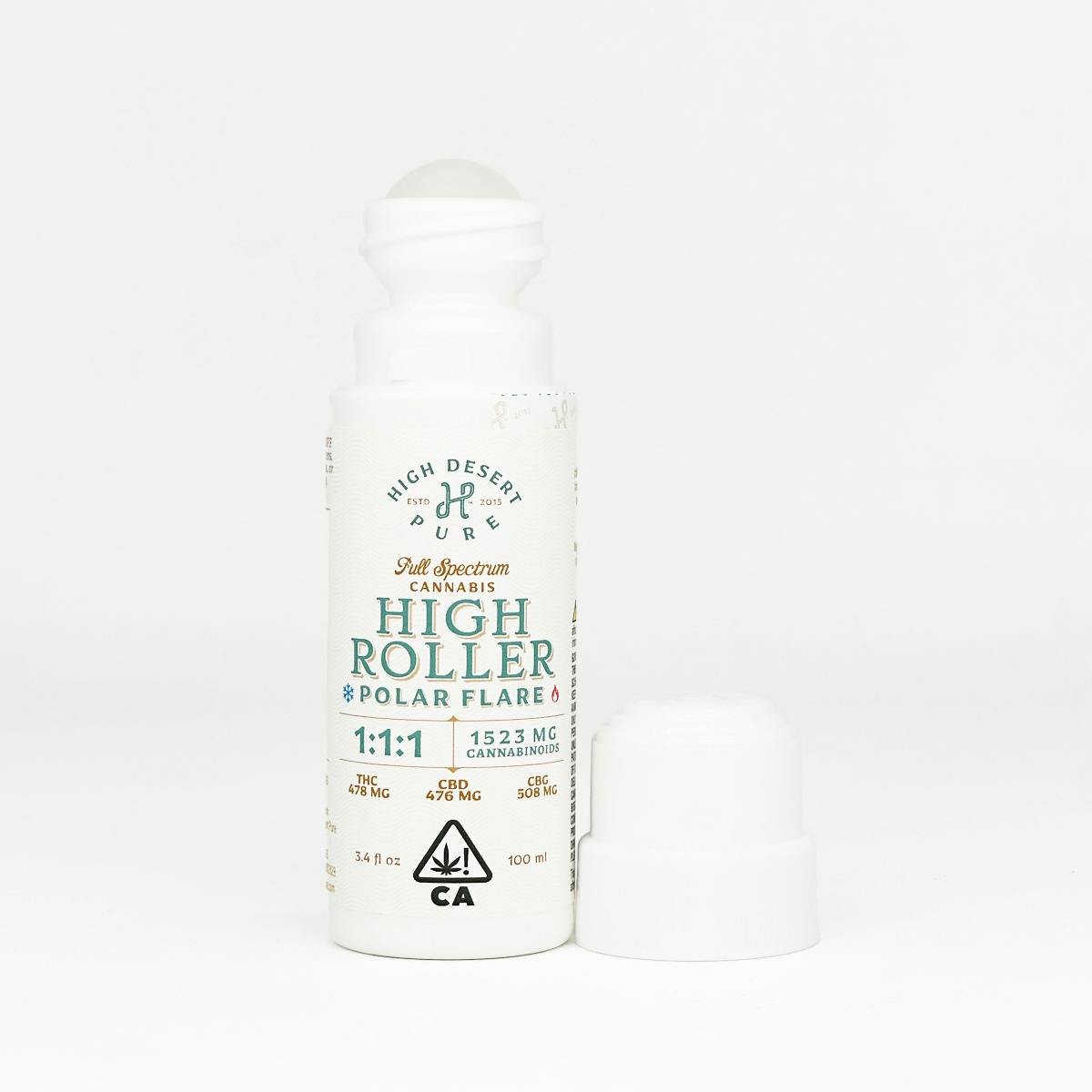 High Desert Pure - High Roller - Polar Flare 1:1:1 THC:CBD:CBG 1530mg - 3.4oz