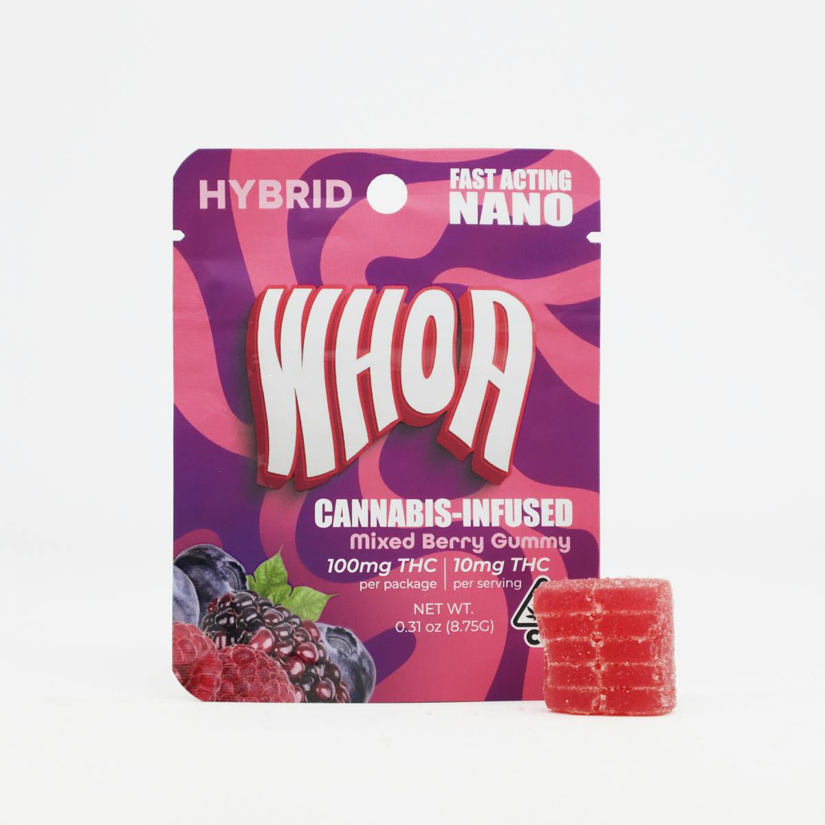 WHOA - Single: Single Gummy - Mixed Berry 100mg