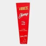 Vibes - Cones - Rolling Papers - Hemp - 6pk - Red - 1 1/4