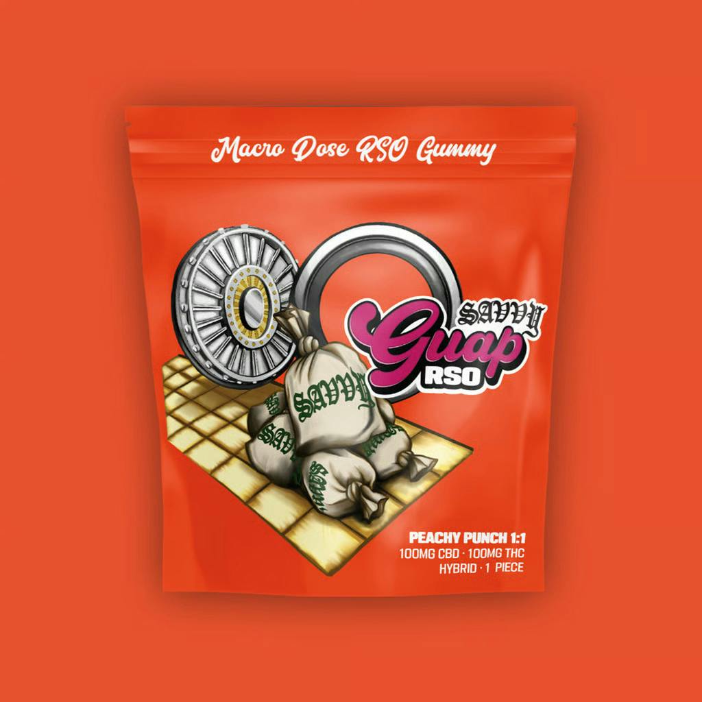 Guap RSO Peachy Punch Gummies