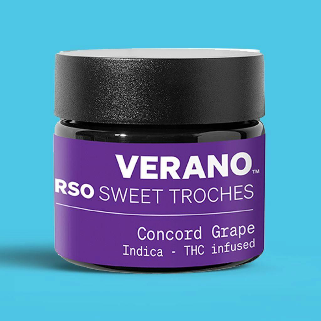 Verano Concord Grape RSO Troches 100mg [10pk] at Zen Leaf Cannabis Dispensary