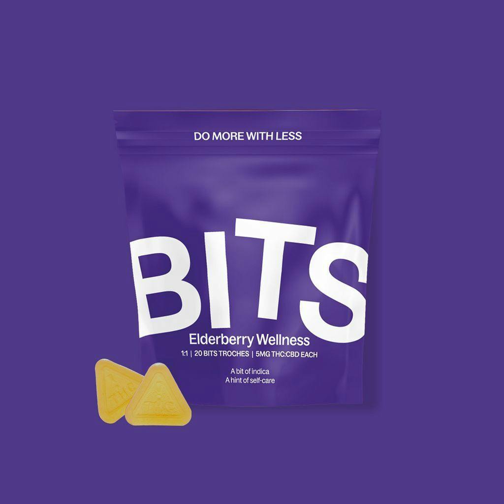 BITS Elderberry Wellness CBD:THC Troches 100mg [20pk] at Zen Leaf Cannabis Dispensary