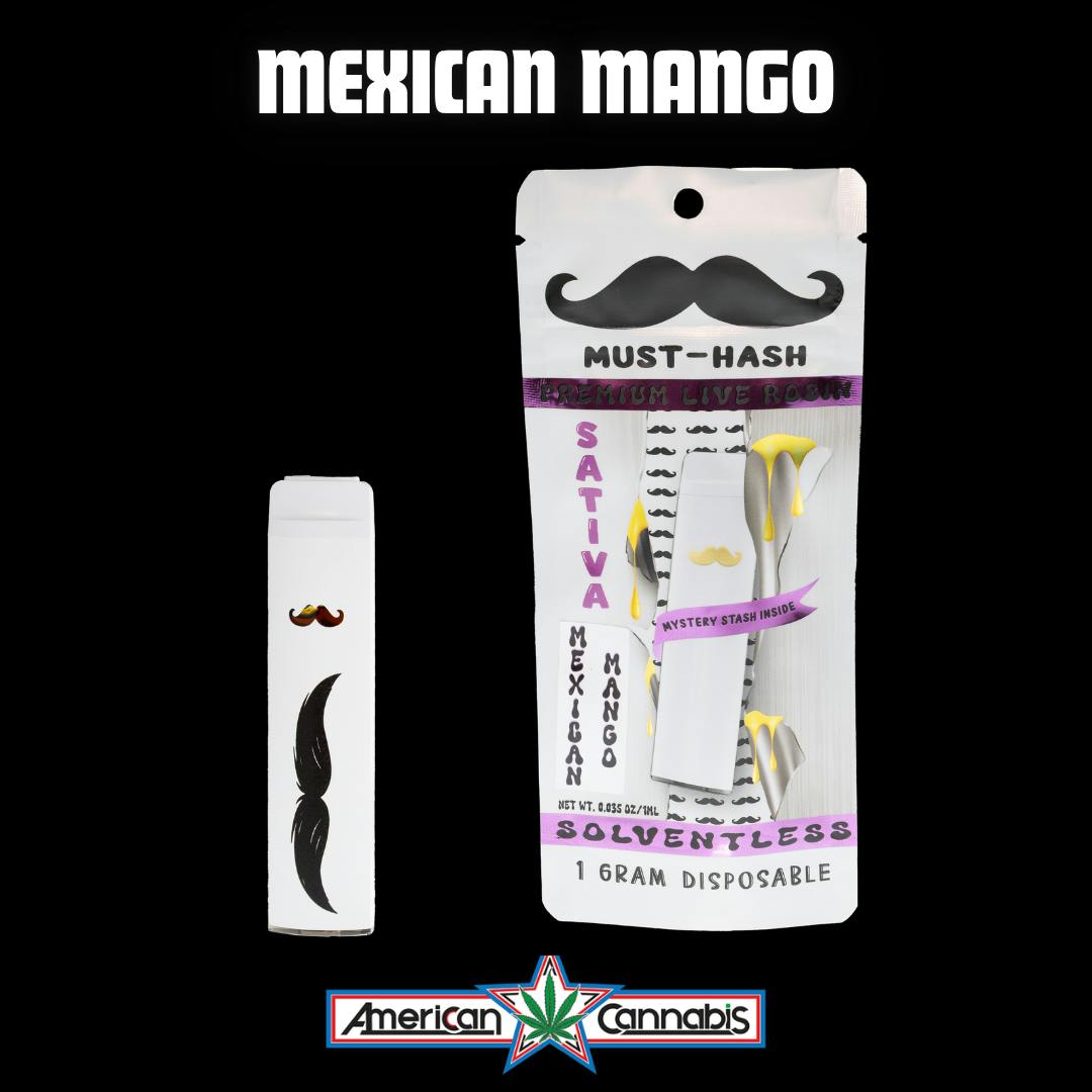 [Cartridge] MUST-HASH Mexican Mango Live Rosin 1g [Sativa]
