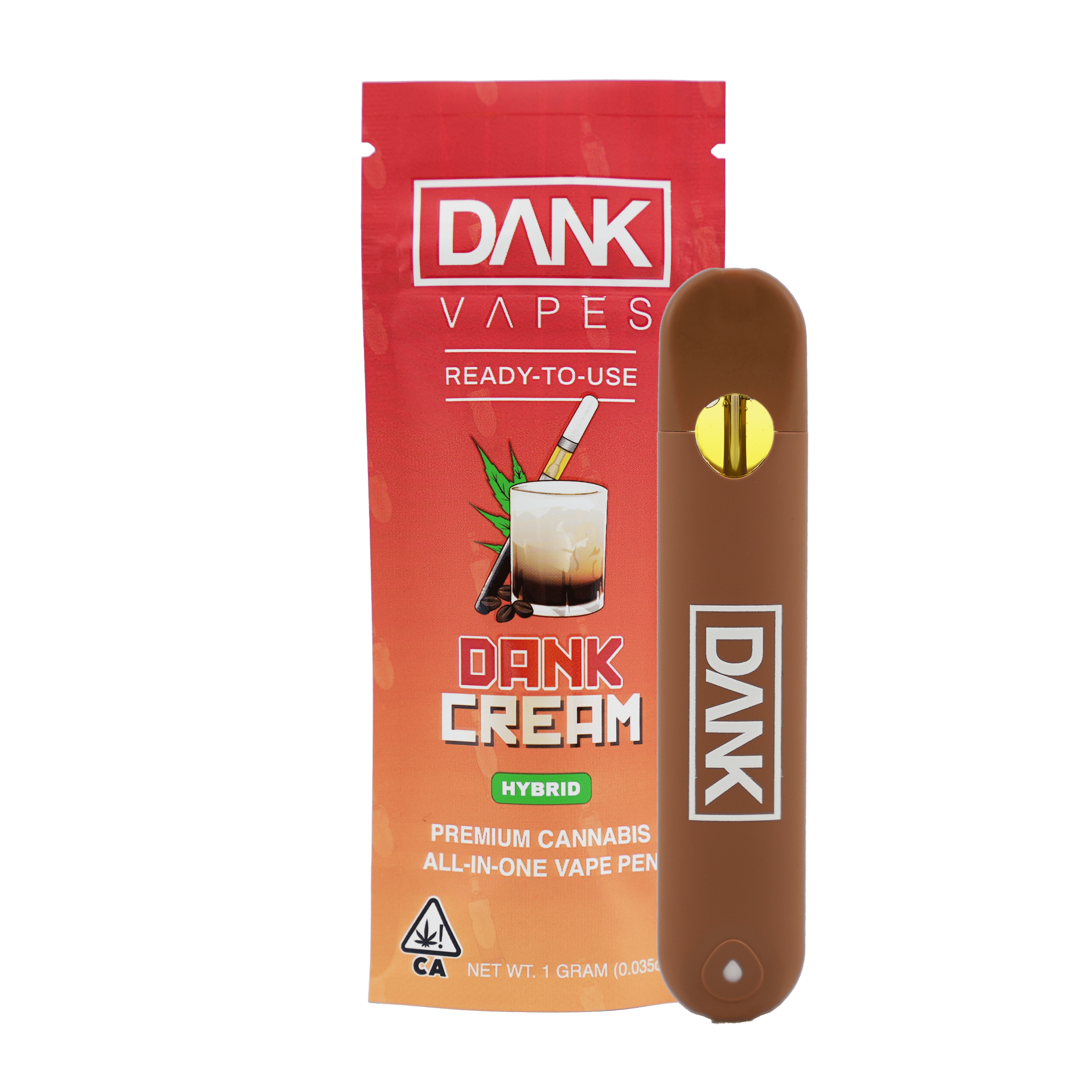 DANK- Dank Cream - 1G All-In-One Vape Pen