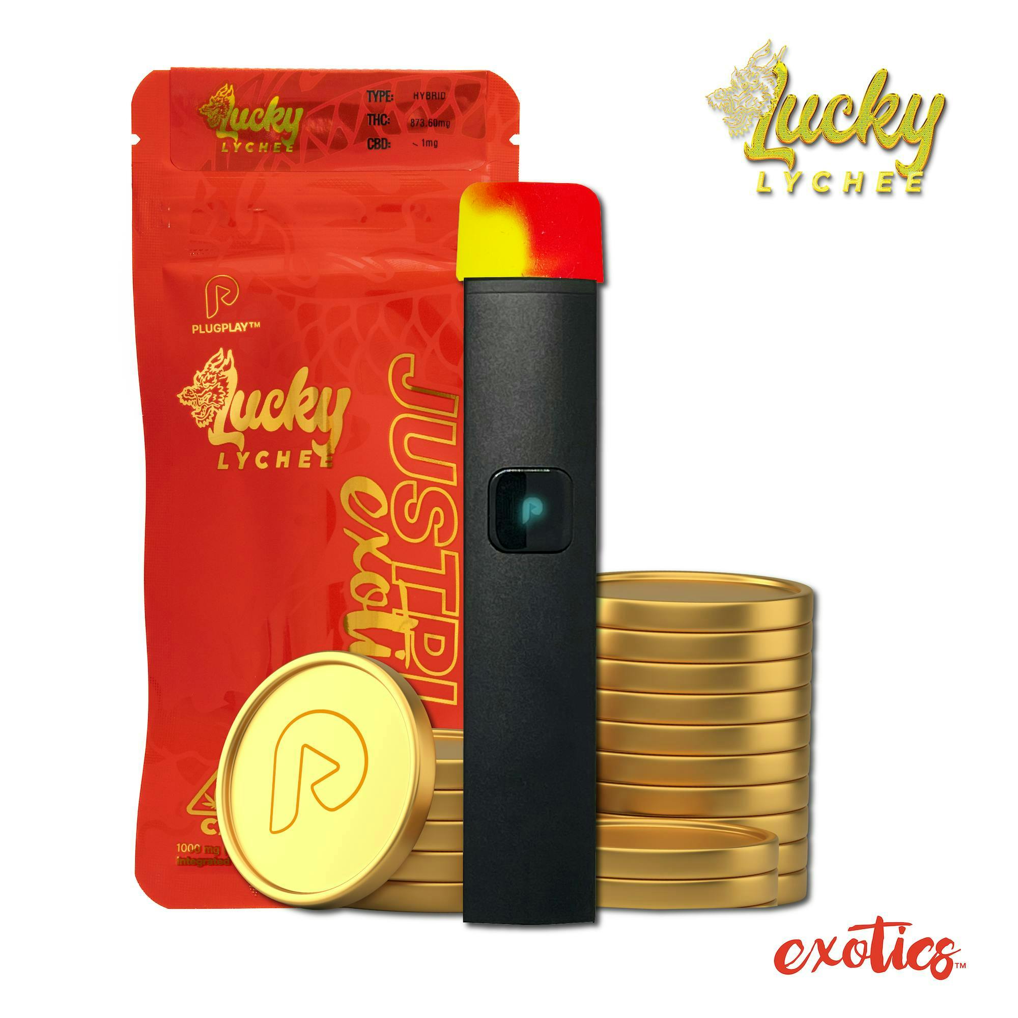 PLUGplay- JUSTplay- Exotics- Lucky Lychee 1g