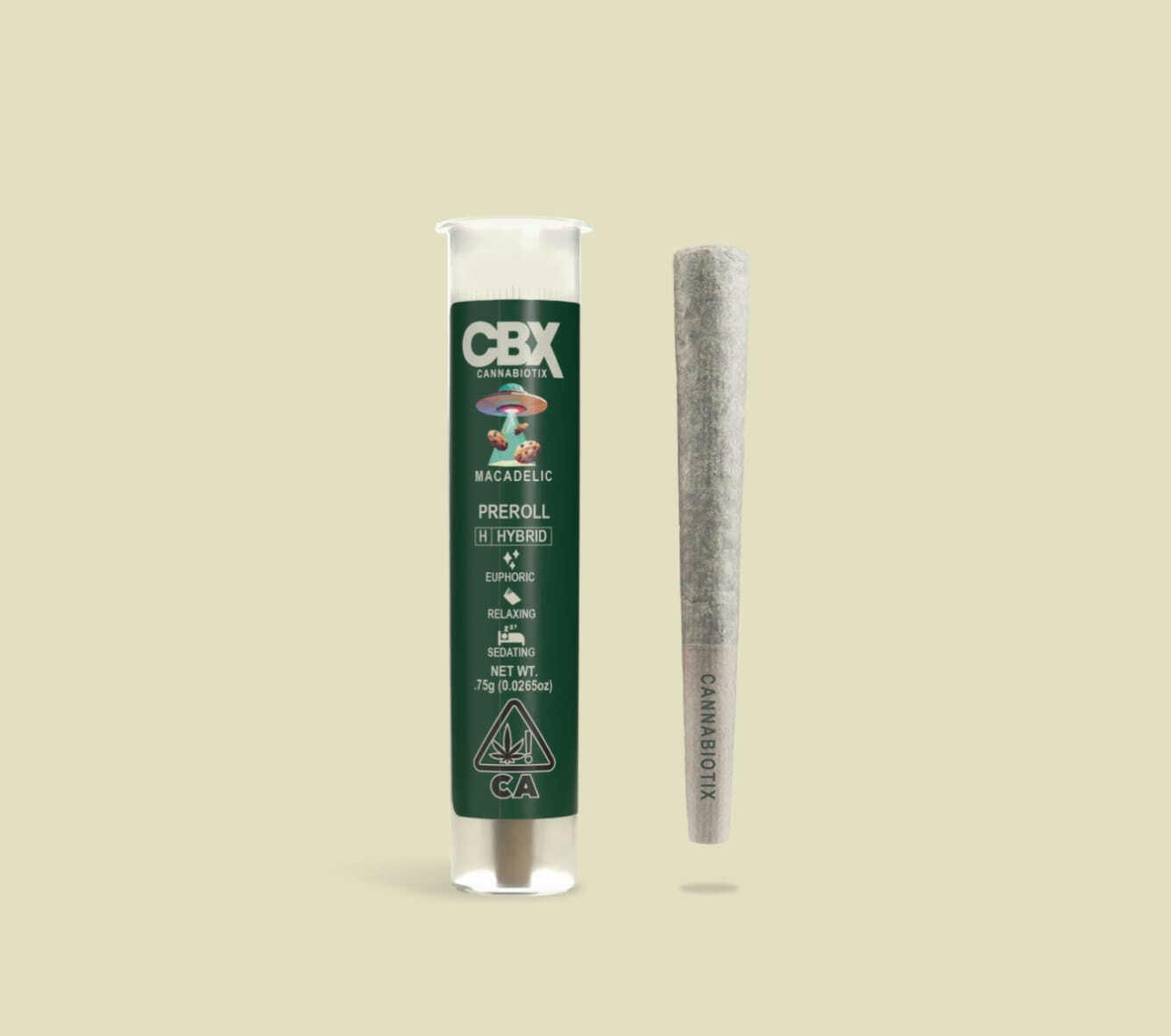 CANNABIOTIX/CBX - 0.75g. Pre-Roll Macadelic - 0.75 items