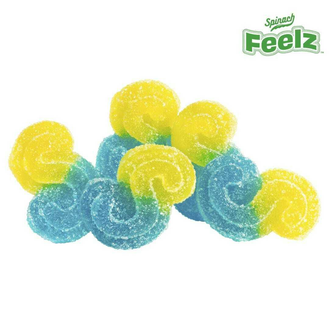 Spinach Feelz | 1:2 Blue Raspberry Lemonade Gummies THC:THCv | 5PC