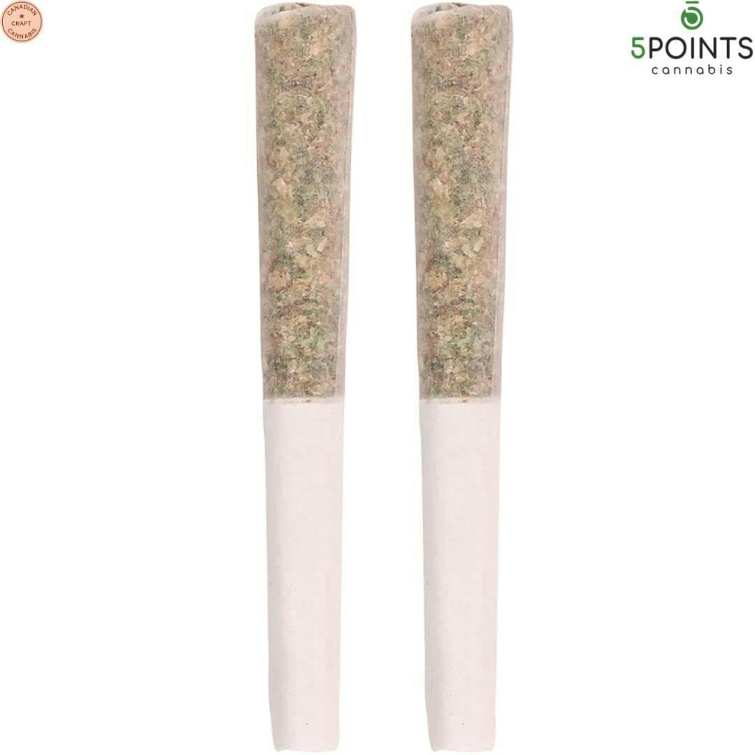 5 Points Cannabis | Strawberry Kush Pre-Roll | 2x1g